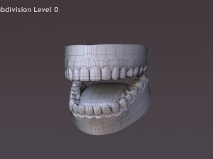 David Violet Cartoon Rig 3Dモデル