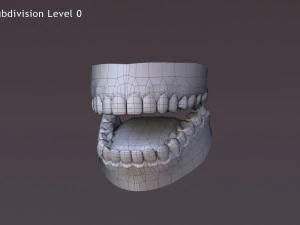 David Violet Cartoon Rig 3D Model