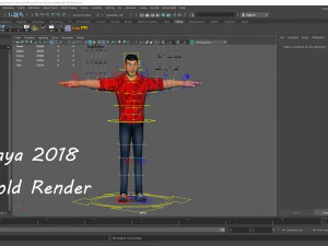 David Violet Cartoon Rig 3D Model