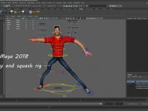 David Violet Cartoon Rig 3Dモデル