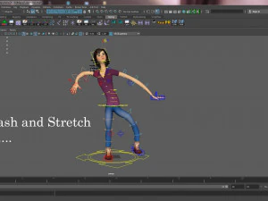 Jasmin Cartoon Girl Rig 3D Model