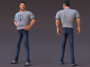 David Cartoon 3Dモデル