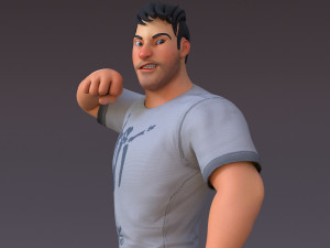 David Cartoon 3Dモデル