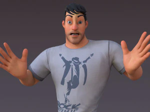 David Cartoon 3D Model
