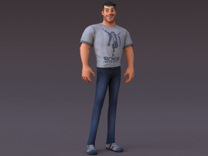 David Cartoon 3Dモデル
