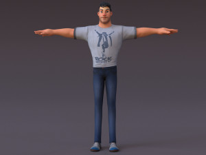 David Cartoon 3Dモデル