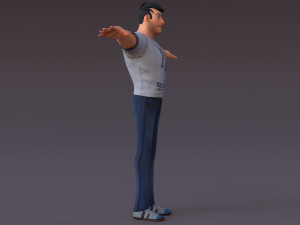 David Cartoon 3Dモデル