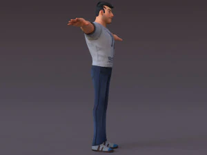 David Cartoon 3D Model