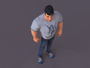 David Cartoon 3Dモデル