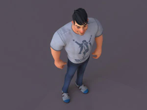 David Cartoon 3D Model