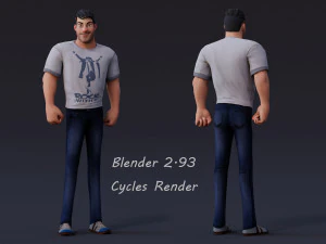 David Cartoon 3D Model