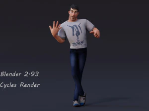 David Cartoon 3D Model