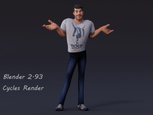David Cartoon 3Dモデル