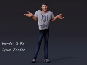 David Cartoon 3D Model