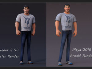 David Cartoon 3Dモデル