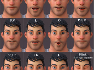 David Cartoon 3Dモデル