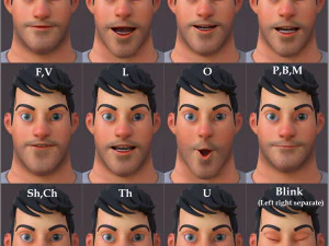 David Cartoon 3D Model