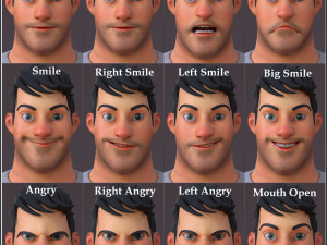 David Cartoon 3Dモデル