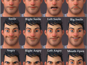 David Cartoon 3D Model