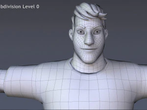 David Cartoon 3D Model