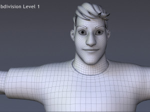 David Cartoon 3Dモデル