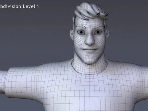 David Cartoon 3D Model