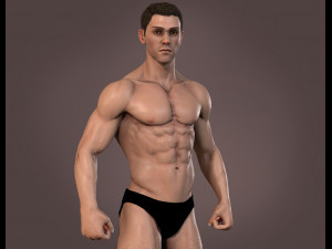 Male Base characterRig 3D Model