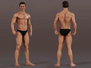 Male Base characterRig 3D Model