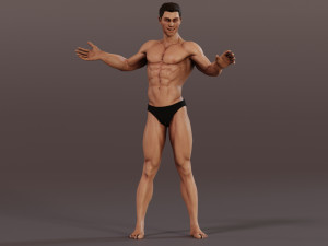 Male Base characterRig 3D-Modell
