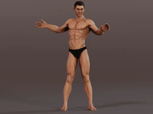 Male Base characterRig 3D Model