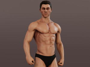 Male Base characterRig 3D-Modell
