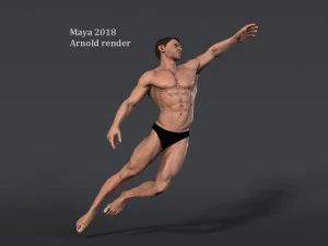 Male Base characterRig 3D Model