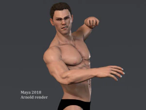 Male Base characterRig 3D Model
