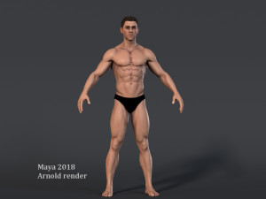 Male Base characterRig 3D-Modell