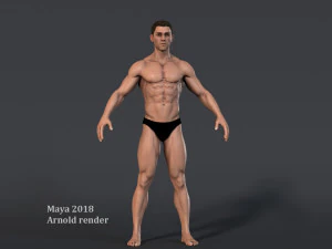 Male Base characterRig 3D Model