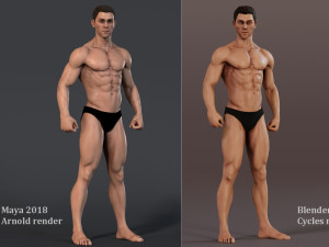 Male Base characterRig 3D-Modell