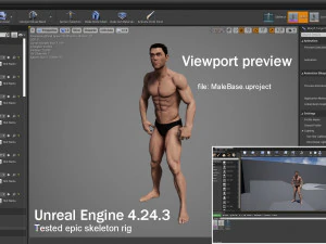 Male Base characterRig 3D Model
