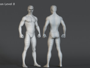Male Base characterRig 3D-Modell
