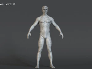 Male Base characterRig 3D Model