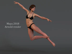 Female Base characterRig 3D Model