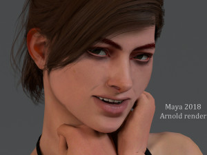 Female Base characterRig Modello 3D