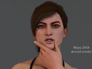 Female Base characterRig 3D Model
