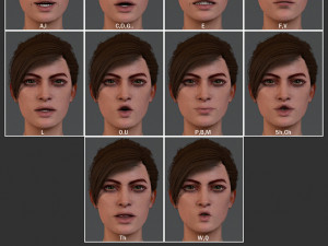 Female Base characterRig Modello 3D