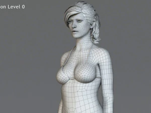 Female Base characterRig 3D Model