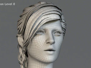 Female Base characterRig 3D Model