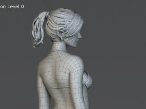Female Base characterRig 3D Model
