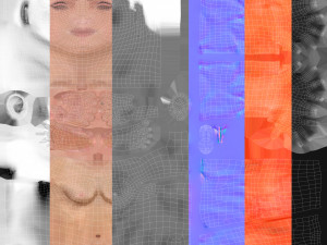 Female Base characterRig Modello 3D