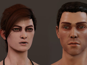 Male Female Rig Modelo 3D