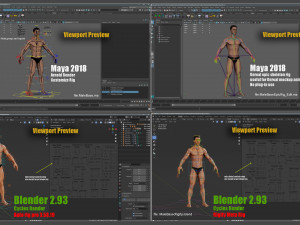 Male Female Rig Modelo 3D