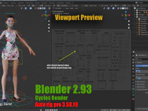 Kristen Cartoon GirlRig V1 3D Model